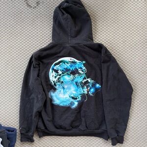 Bad Bunny 2032 El Último Tour Del Mundo merch skull hoodie